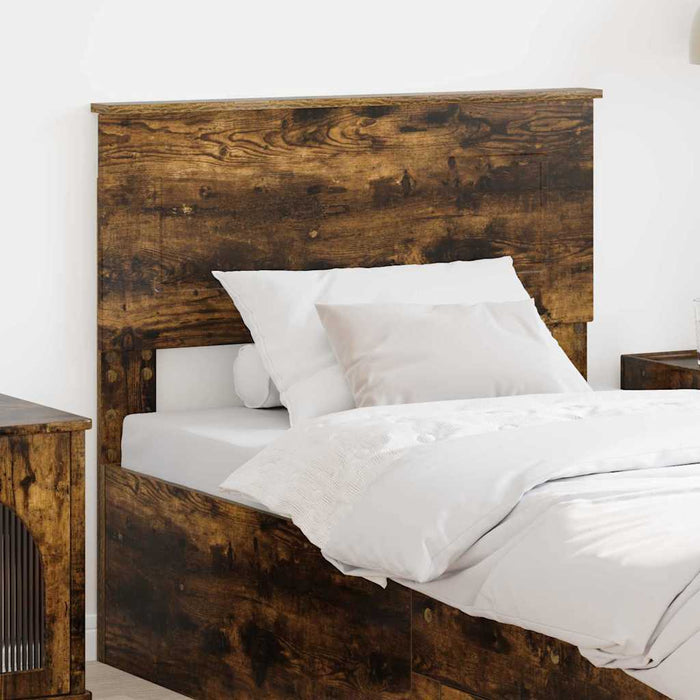 Tăblie cap cu headboard Stejar fumuriu 75 cm Lemn compozit - WALTI WALTI