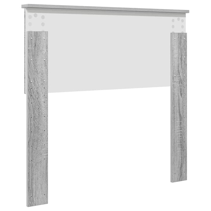 Tăblie cap cu headboard Gri Sonoma 75 cm Lemn compozit - WALTI WALTI