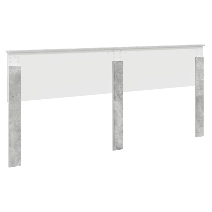 Tăblie cap Gri din beton Lemn compozit - WALTI WALTI