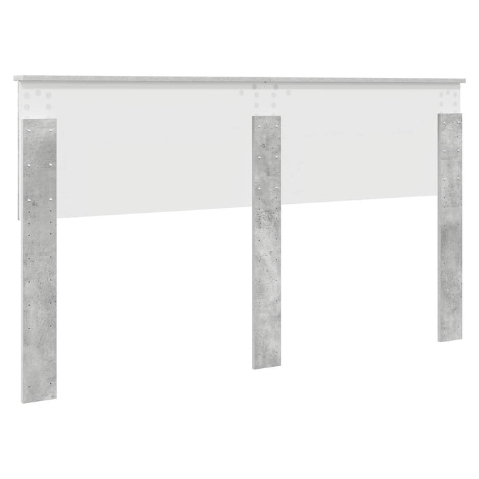 Tăblie cap Gri din beton Lemn compozit - WALTI WALTI