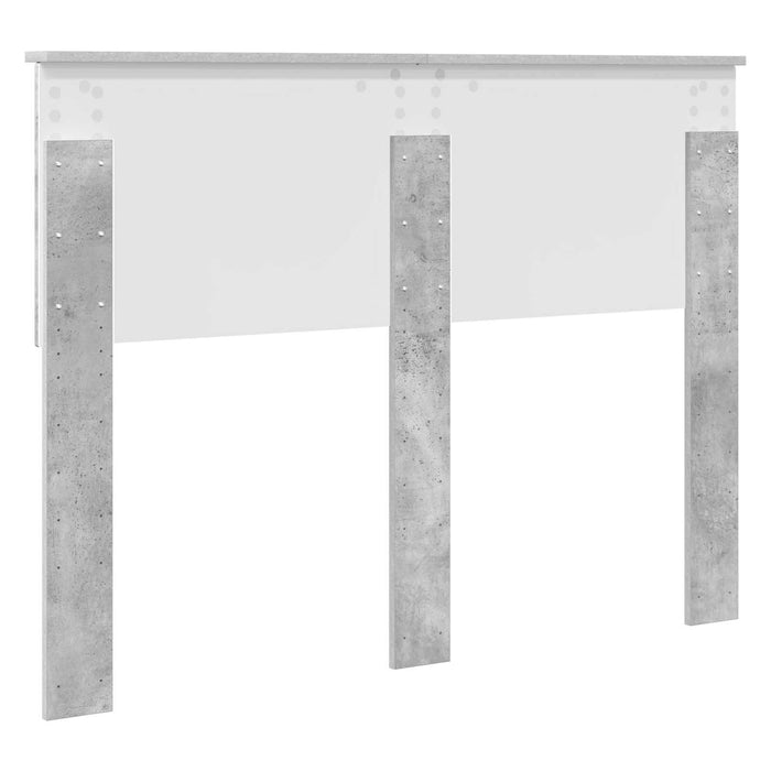 Tăblie cap Gri din beton Lemn compozit - WALTI WALTI