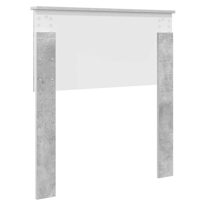 Tăblie cap Gri din beton Lemn compozit - WALTI WALTI