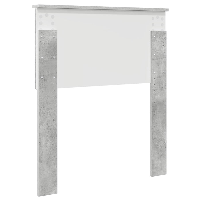 Tăblie cap Gri din beton Lemn compozit - WALTI WALTI