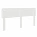 Tăblie cap cu headboard Alb 200 cm Lemn compozit - WALTI WALTI