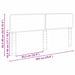 Tăblie cap cu headboard Stejar Negru 200 cm Lemn compozit - WALTI WALTI