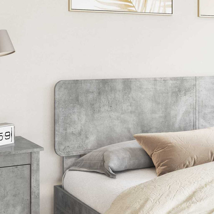 Tăblie cap cu headboard Gri din beton 200 cm Lemn compozit - WALTI WALTI