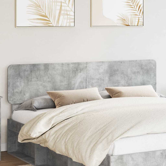 Tăblie cap cu headboard Gri din beton 200 cm Lemn compozit - WALTI WALTI