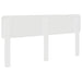 Tăblie cap cu headboard Alb Lucios 200 cm Lemn compozit - WALTI WALTI
