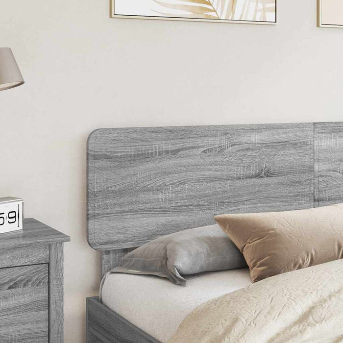 Tăblie cap cu headboard Gri Sonoma 200 cm Lemn compozit - WALTI WALTI
