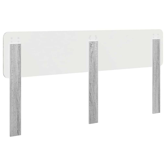 Tăblie cap cu headboard Gri Sonoma 200 cm Lemn compozit - WALTI WALTI