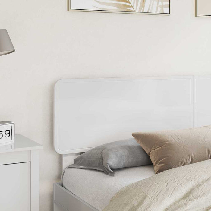 Tăblie cap cu headboard Alb Lucios 180 cm Lemn compozit - WALTI WALTI