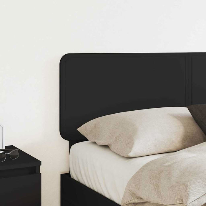Tăblie cap cu headboard Stejar Negru 160 cm Lemn compozit - WALTI WALTI