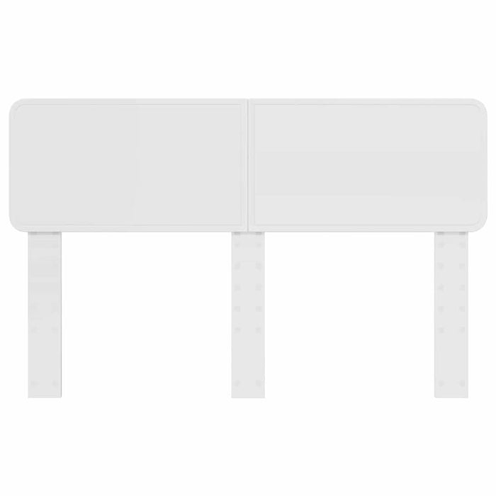 Tăblie cap cu headboard Alb Lucios 160 cm Lemn compozit - WALTI WALTI