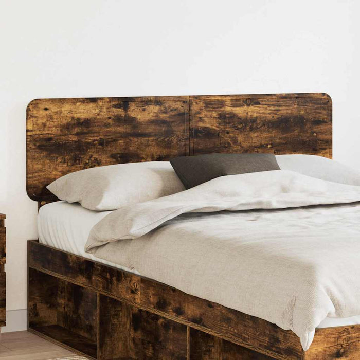 Tăblie cap cu headboard Stejar fumuriu 160 cm Lemn compozit - WALTI WALTI