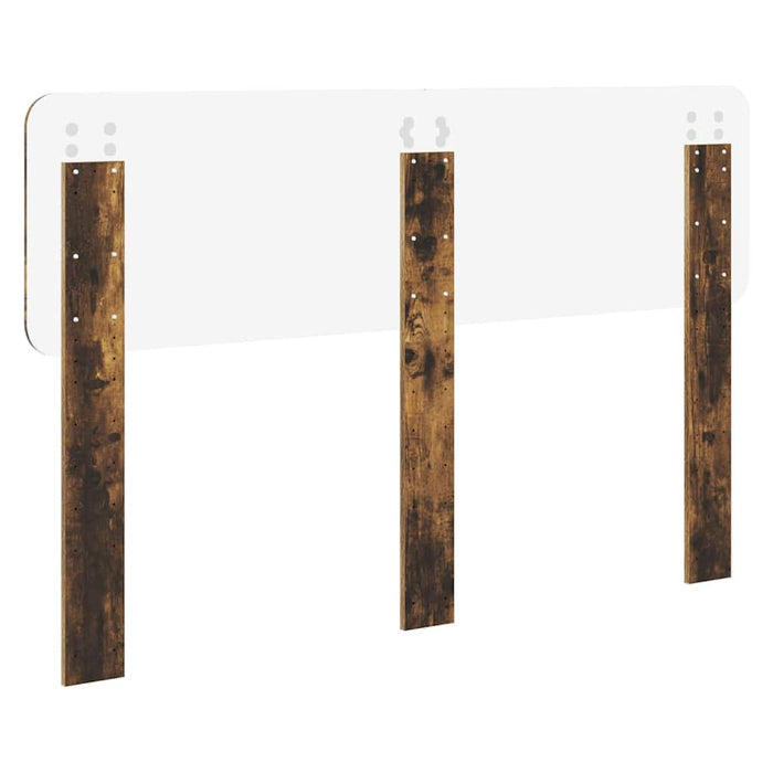 Tăblie cap cu headboard Stejar fumuriu 160 cm Lemn compozit - WALTI WALTI