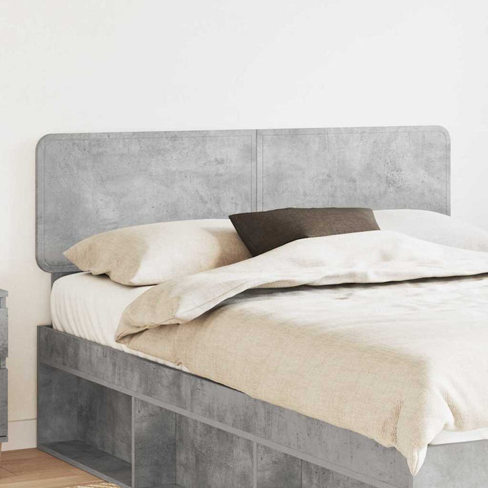 Tăblie cap cu headboard Gri din beton 150 cm Lemn compozit - WALTI WALTI