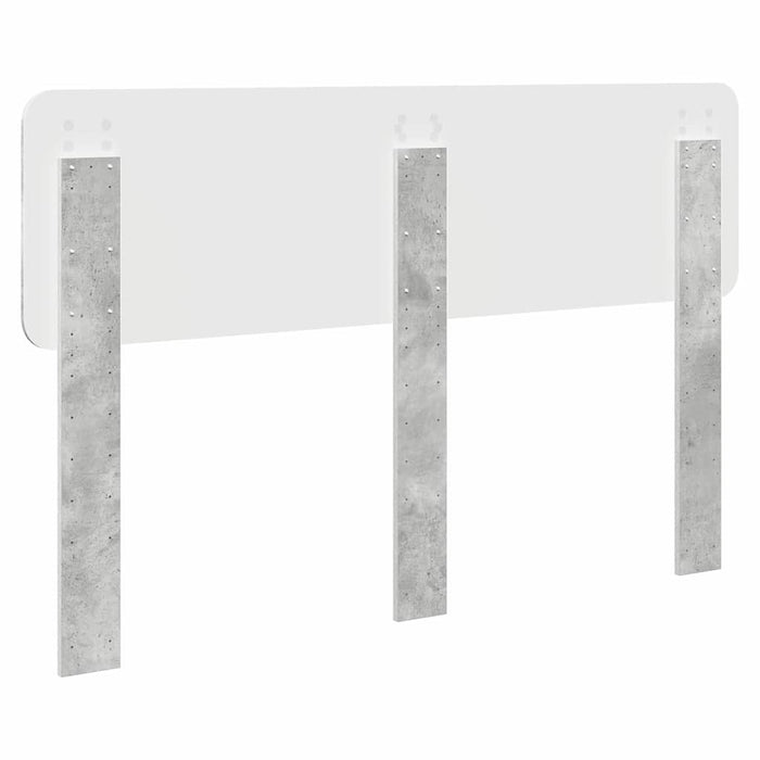 Tăblie cap cu headboard Gri din beton 150 cm Lemn compozit - WALTI WALTI