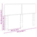Tăblie cap cu headboard Gri din beton 150 cm Lemn compozit - WALTI WALTI