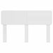 Tăblie cap cu headboard Alb Lucios 150 cm Lemn compozit - WALTI WALTI