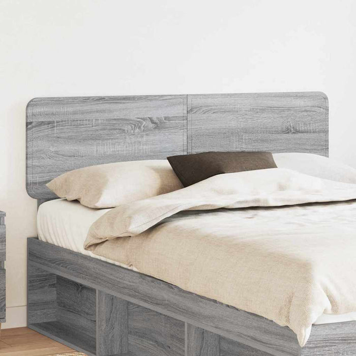 Tăblie cap cu headboard Gri Sonoma 150 cm Lemn compozit - WALTI WALTI