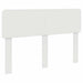 Tăblie cap cu headboard Alb 140 cm Lemn compozit - WALTI WALTI