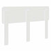 Tăblie cap cu headboard Alb 140 cm Lemn compozit - WALTI WALTI