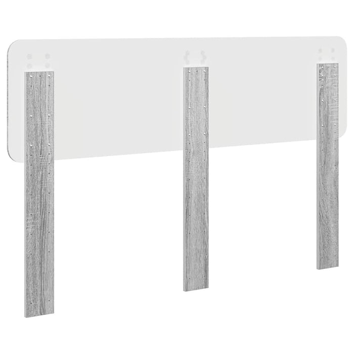 Tăblie cap cu headboard Gri Sonoma 140 cm Lemn compozit - WALTI WALTI