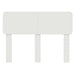 Tăblie cap cu headboard Alb 135 cm Lemn compozit - WALTI WALTI
