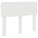 Tăblie cap cu headboard Alb Lucios 135 cm Lemn compozit - WALTI WALTI