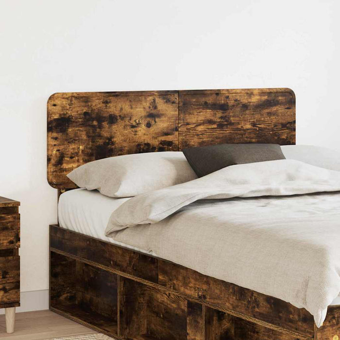 Tăblie cap cu headboard Stejar fumuriu 135 cm Lemn compozit - WALTI WALTI
