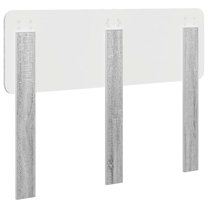 Tăblie cap cu headboard Gri Sonoma 135 cm Lemn compozit - WALTI WALTI
