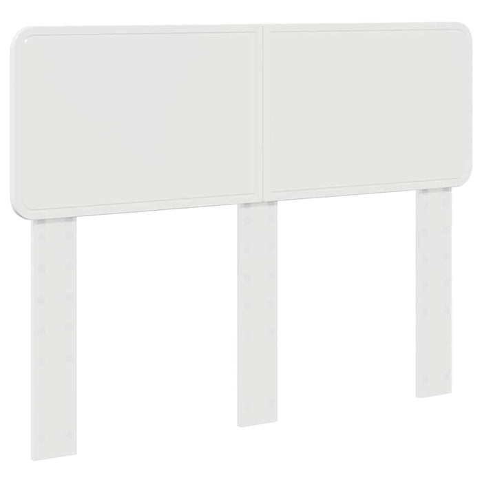 Tăblie cap cu headboard Alb Lucios 120 cm Lemn compozit - WALTI WALTI