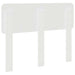 Tăblie cap cu headboard Alb Lucios 120 cm Lemn compozit - WALTI WALTI
