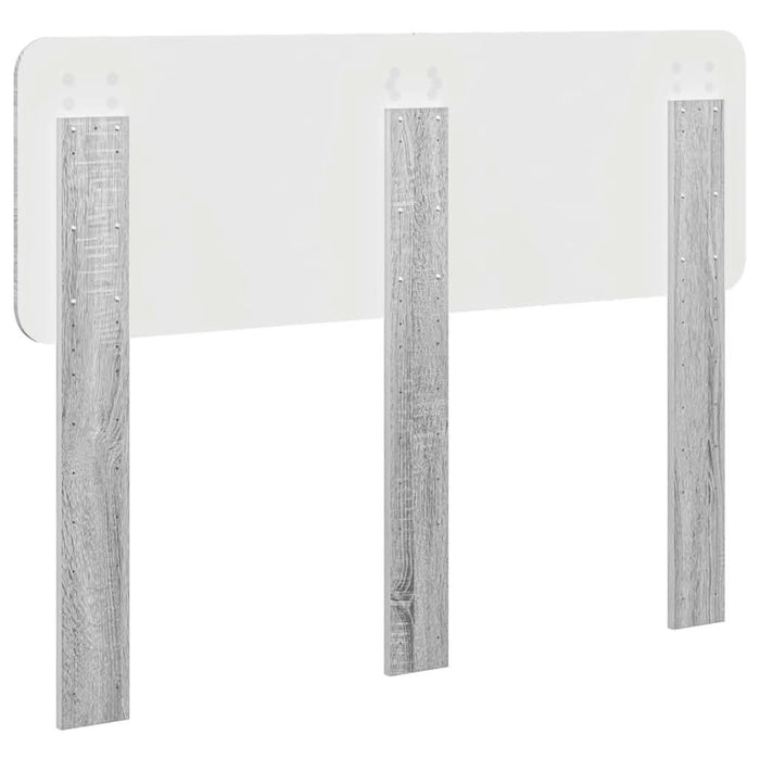 Tăblie cap cu headboard Gri Sonoma 120 cm Lemn compozit - WALTI WALTI