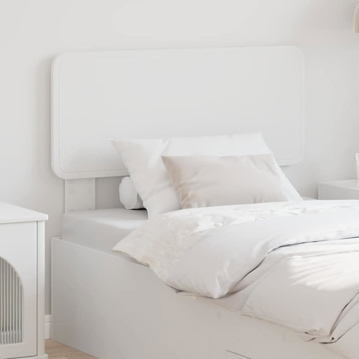Tăblie cap cu headboard Alb 100 cm Lemn compozit - WALTI WALTI