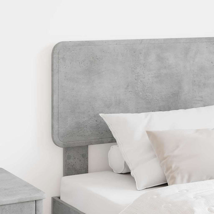 Tăblie cap cu headboard Gri din beton 100 cm Lemn compozit - WALTI WALTI