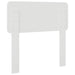 Tăblie cap cu headboard Alb Lucios 100 cm Lemn compozit - WALTI WALTI