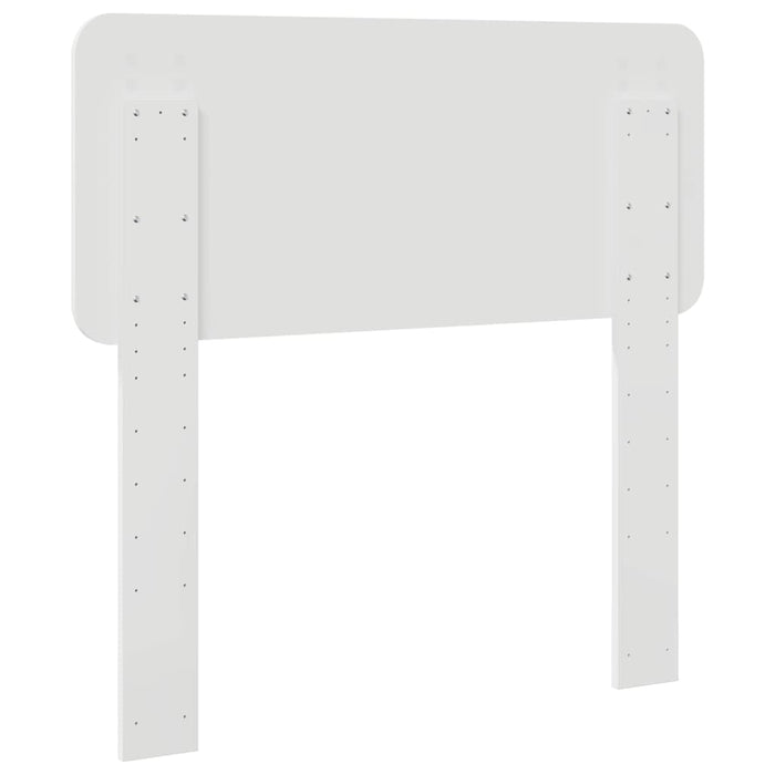 Tăblie cap cu headboard Alb Lucios 90 cm Lemn compozit - WALTI WALTI