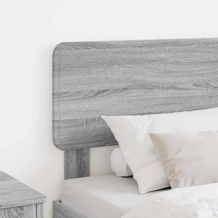 Tăblie cap cu headboard Gri Sonoma 90 cm Lemn compozit - WALTI WALTI