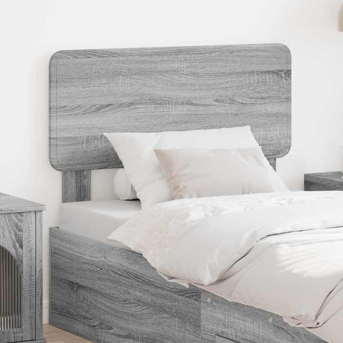 Tăblie cap cu headboard Gri Sonoma 90 cm Lemn compozit - WALTI WALTI