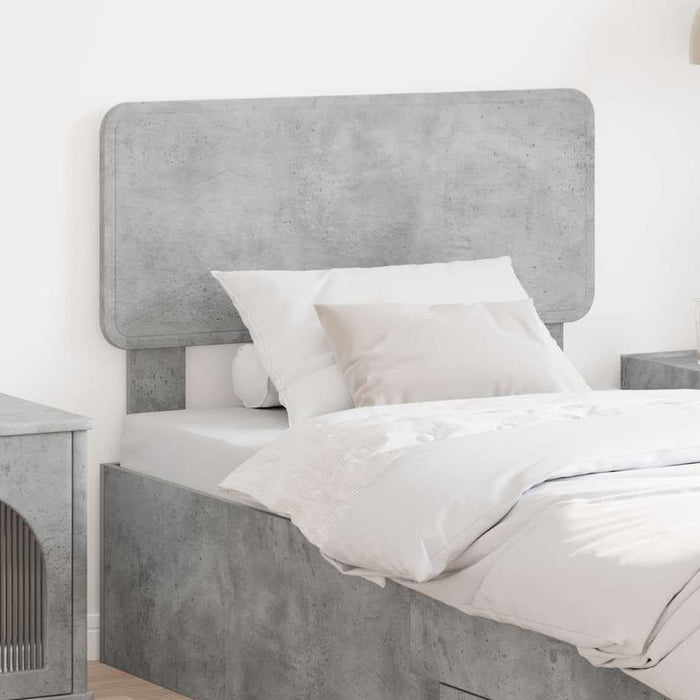 Tăblie cap cu headboard Gri din beton 80 cm Lemn compozit - WALTI WALTI