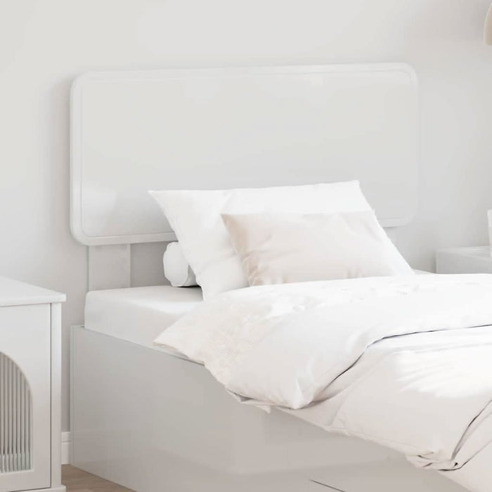 Tăblie cap cu headboard Alb Lucios 80 cm Lemn compozit - WALTI WALTI