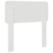 Tăblie cap cu headboard Alb Lucios 80 cm Lemn compozit - WALTI WALTI