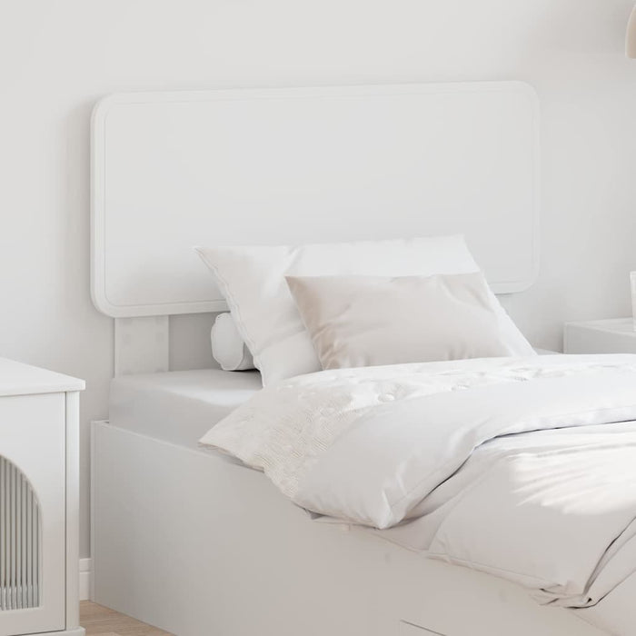Tăblie cap cu headboard Alb 75 cm Lemn compozit - WALTI WALTI