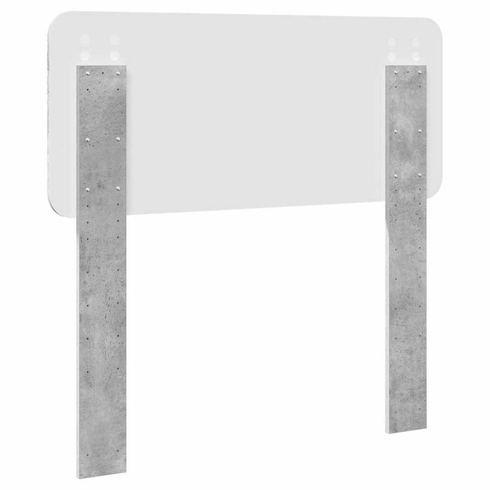Tăblie cap cu headboard Gri din beton 75 cm Lemn compozit - WALTI WALTI