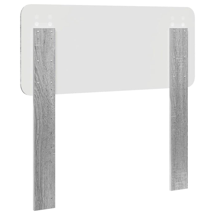 Tăblie cap cu headboard Gri Sonoma 75 cm Lemn compozit - WALTI WALTI