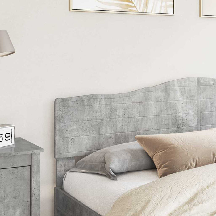 Tăblie cap cu headboard Gri din beton 200 cm Lemn compozit - WALTI WALTI