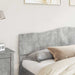 Tăblie cap cu headboard Gri din beton 200 cm Lemn compozit - WALTI WALTI