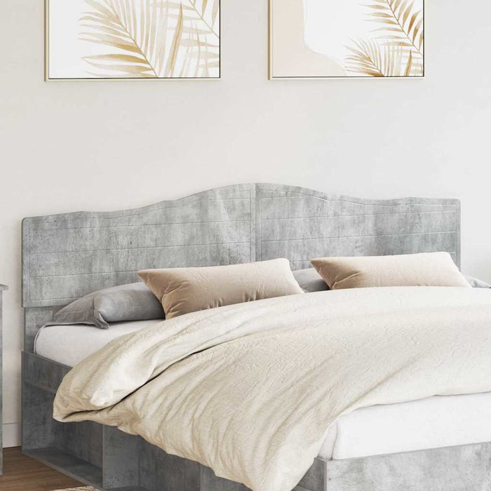 Tăblie cap cu headboard Gri din beton 200 cm Lemn compozit - WALTI WALTI
