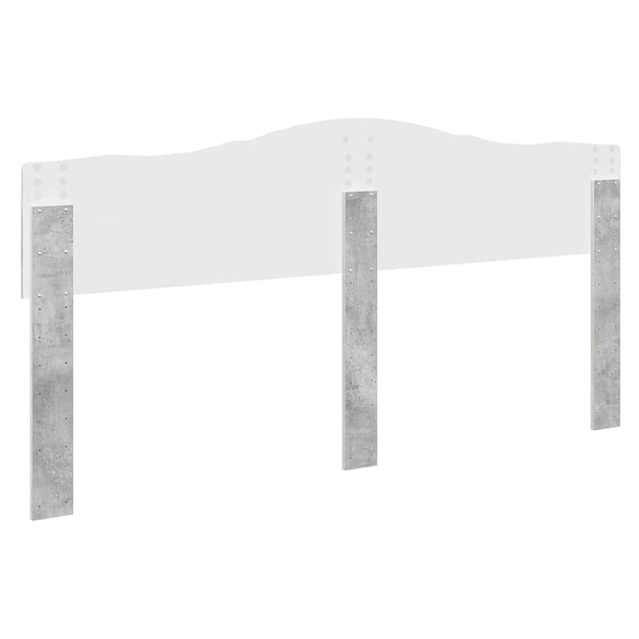 Tăblie cap cu headboard Gri din beton 200 cm Lemn compozit - WALTI WALTI